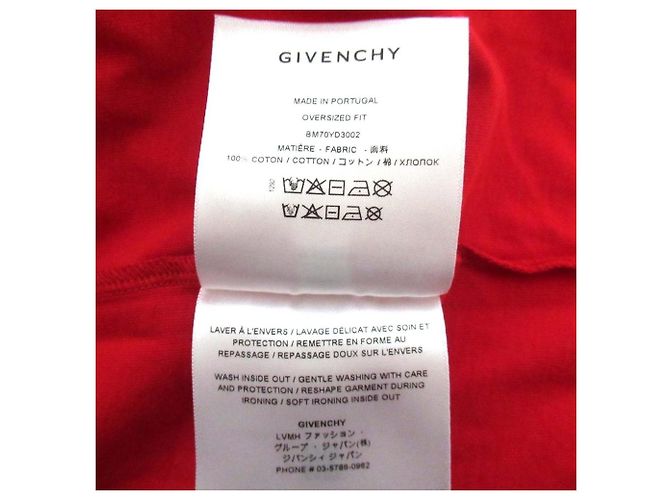 T-shirt Oversized Givenchy con Logo Ricamato Rosso - vista 5