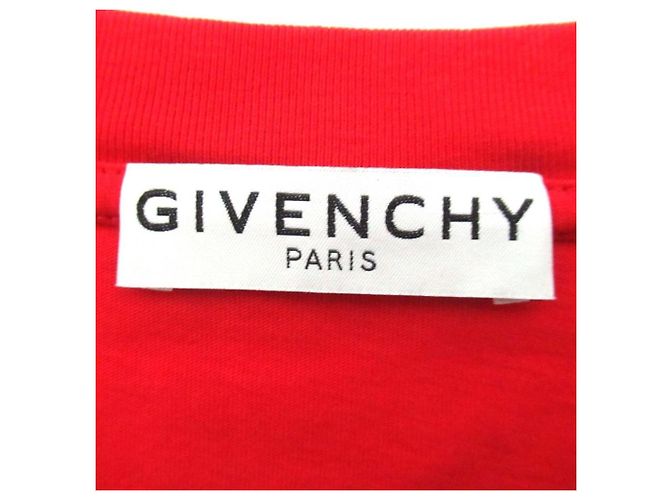 T-shirt Oversized Givenchy con Logo Ricamato Rosso - vista 6