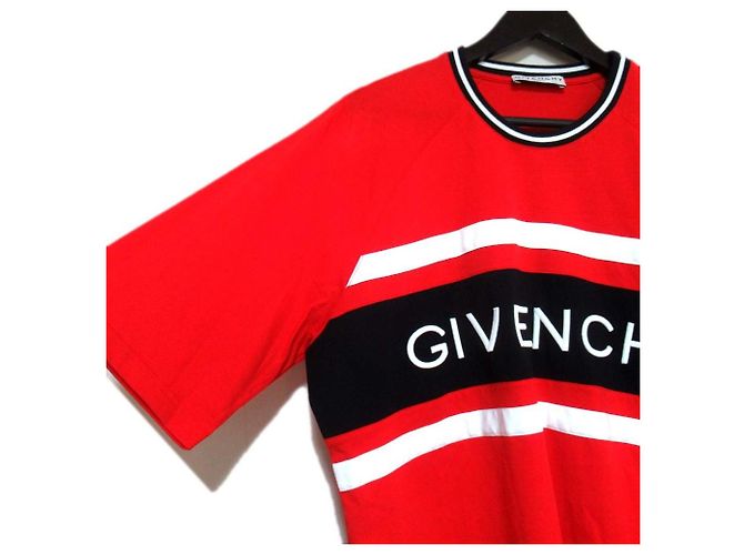 Givenchy CONTRAST LOGO TEE Camiseta de algodón Roja - vista 3