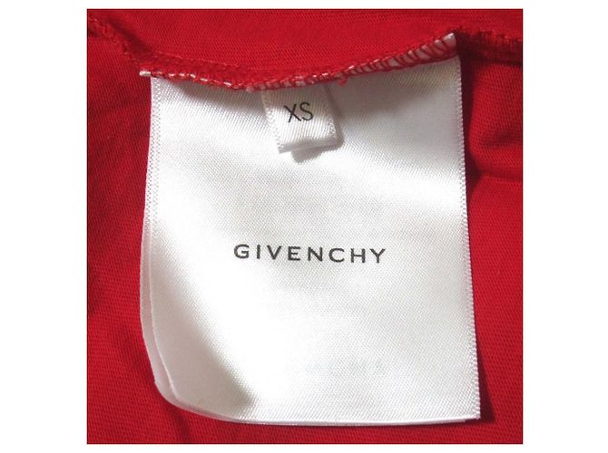 Givenchy CONTRAST LOGO TEE Camiseta de algodón Roja - vista 4