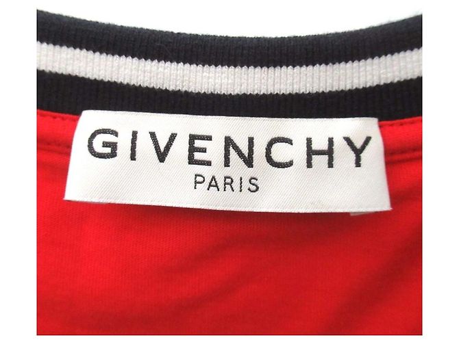 Givenchy CONTRAST LOGO TEE Camiseta de algodón Roja - vista 6
