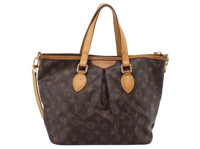 Louis Vuitton Palermo Monogram Canvas PM Marrone - vista 2