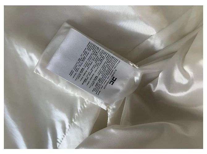 Abrigo de eco-piel blanco con cinturón Elisabetta Franchi - vista 10