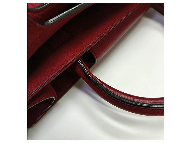 Diorever Lederhandtasche Bordeaux - Ansicht 9