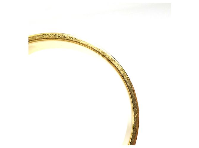 Hermès Bracciale Rigido Hermes Clic Clack H D'oro Bianco sporco - vista 6