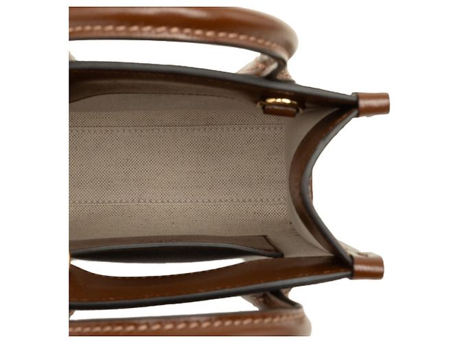 Borsa a tracolla mini Gucci Interlocking G GG Supreme Beige - vista 4