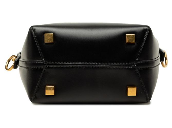 Autre Marque Sac à main Saint Laurent LE 37 Mini avec logo YSL Noir - vue 3