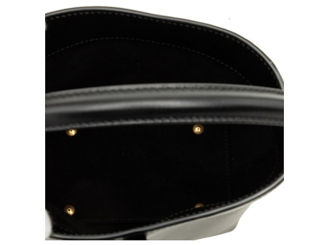 Autre Marque Sac à main Saint Laurent LE 37 Mini avec logo YSL Noir - vue 4