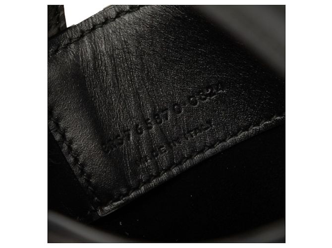 Autre Marque Sac à main Saint Laurent LE 37 Mini avec logo YSL Noir - vue 6