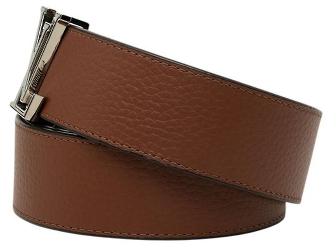 Louis Vuitton LV Tilt Reverse Logo Buckle Reversible Belt Brown Black - view 2