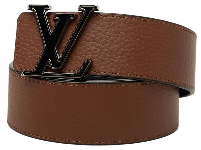 Louis Vuitton LV Tilt Reverse Logo Buckle Reversible Belt Brown Black - view 5