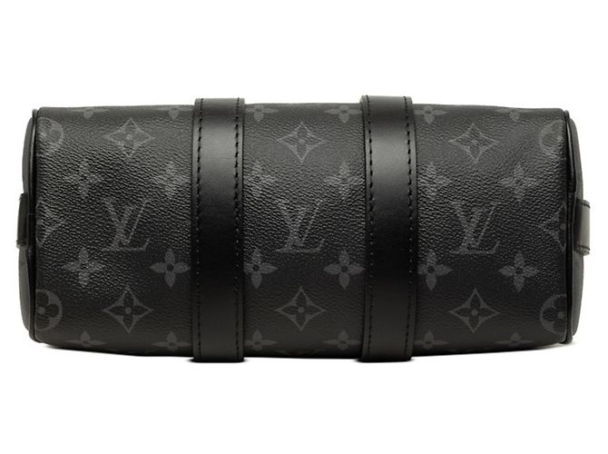Louis Vuitton Monogram Eclipse Reverse Keepall Bandoulière 25 Braun Monogramm - Ansicht 3