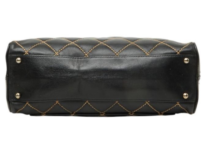Borsa Chanel Coco Mark Wild Stitch Nero - vista 3