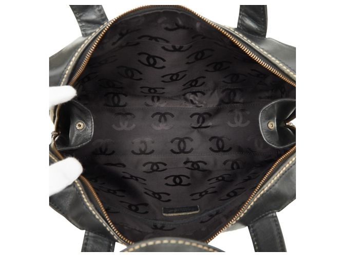 Borsa Chanel Coco Mark Wild Stitch Nero - vista 9