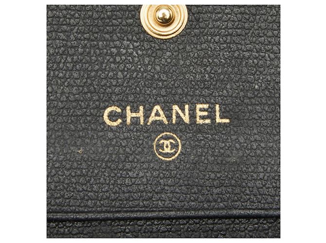 Chanel Coco Mark Bi-fold Geldbörse Schwarz - Ansicht 10