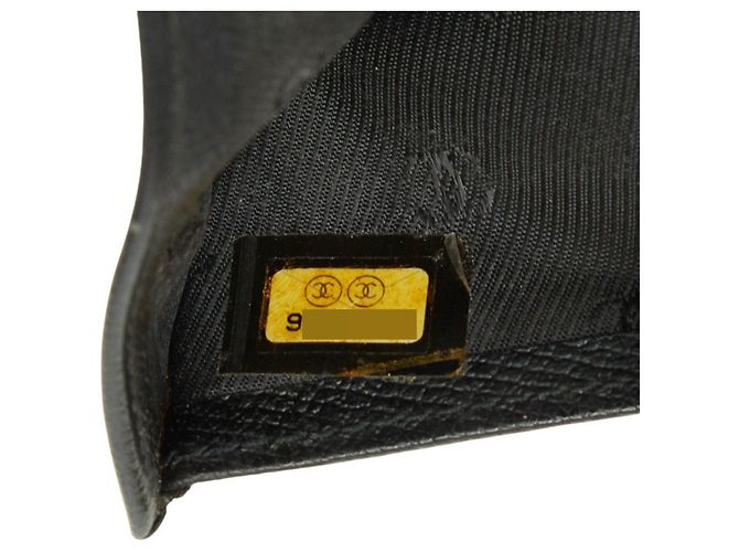 Chanel Coco Mark Bi-fold Geldbörse Schwarz - Ansicht 11