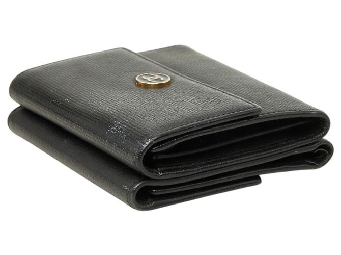 Chanel Coco Mark Bi-fold Geldbörse Schwarz - Ansicht 5