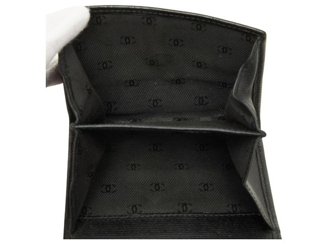 Chanel Coco Mark Bi-fold Geldbörse Schwarz - Ansicht 6