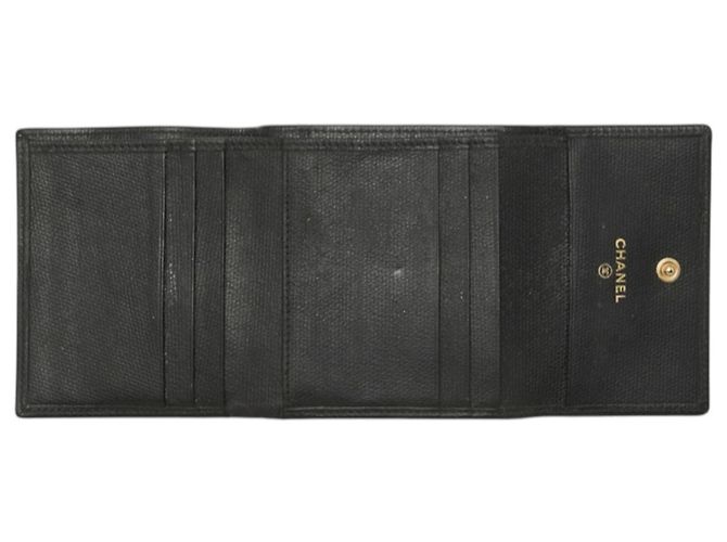 Chanel Coco Mark Bi-fold Geldbörse Schwarz - Ansicht 7