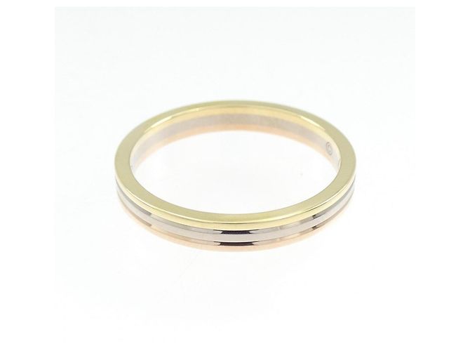 Anello Cartier Vendôme in oro rosa bianco e giallo - vista 2