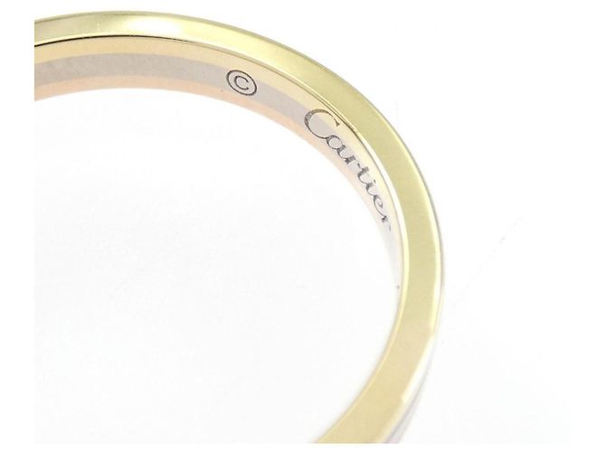 Anello Cartier Vendôme in oro rosa bianco e giallo - vista 3