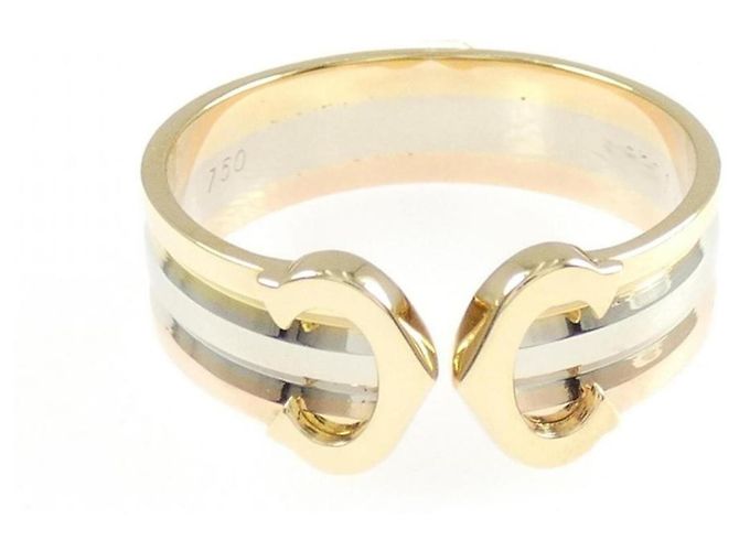 Cartier 2C Ring aus Weißem Rosé und Gelbgold 18K - Ansicht 2