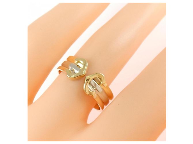 Cartier 2C Ring aus Weißem Rosé und Gelbgold 18K - Ansicht 4