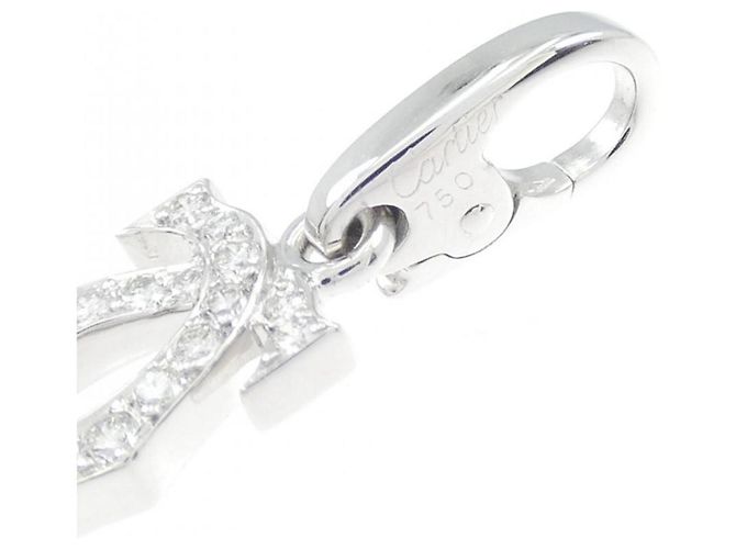 Collar Cartier 2C con colgante en oro blanco 18K - vista 3