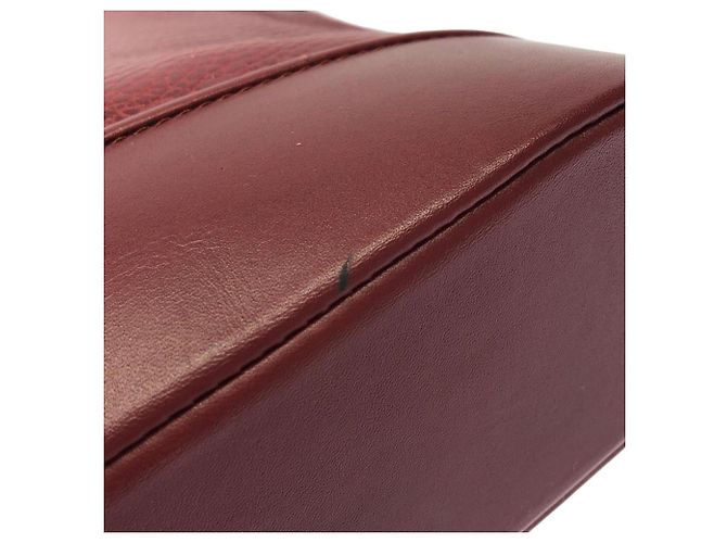 Borsa a tracolla Cartier in pelle Bordeaux - vista 3