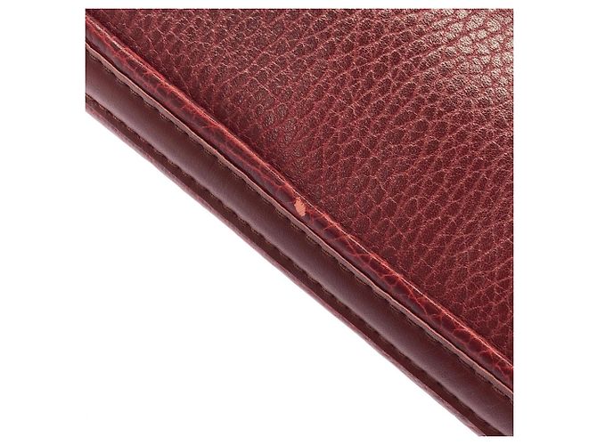 Borsa a tracolla Cartier in pelle Bordeaux - vista 6