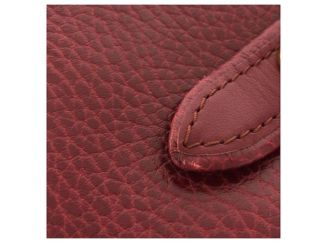 Borsa a tracolla Cartier in pelle Bordeaux - vista 7
