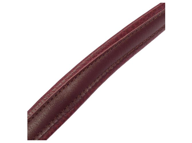 Borsa a tracolla Cartier in pelle Bordeaux - vista 9