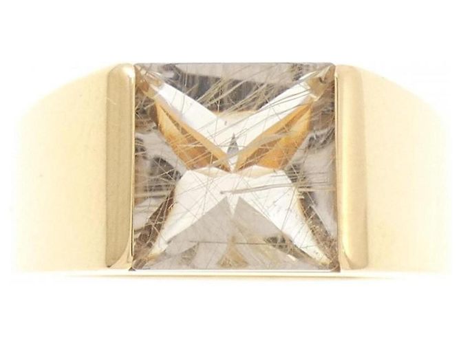 Anello Cartier Tank in oro giallo - vista 2