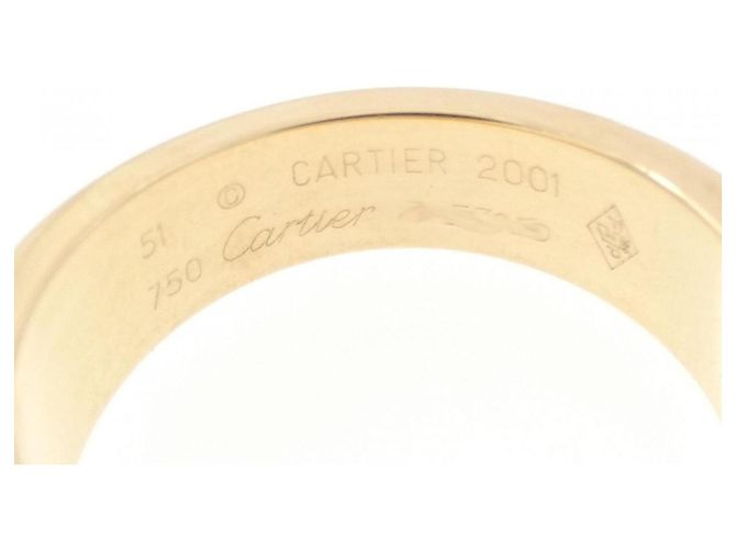 Anello Cartier Tank in oro giallo - vista 4