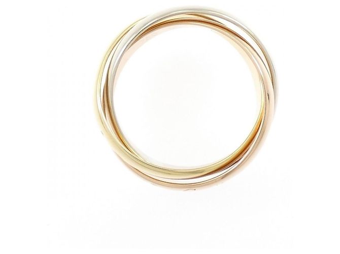 Anillo Cartier Trinity 18K Oro Rosa Blanco y Amarillo - vista 2