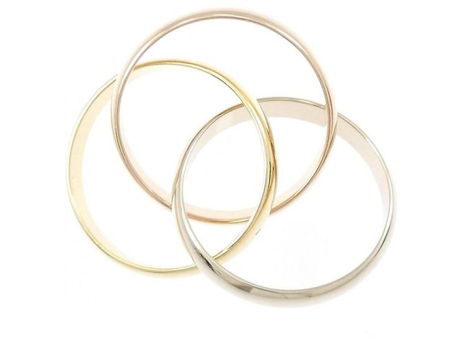 Anillo Cartier Trinity 18K Oro Rosa Blanco y Amarillo - vista 3