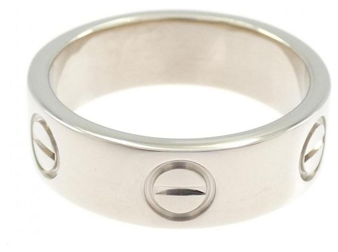 Anello Cartier Love in oro bianco - vista 2