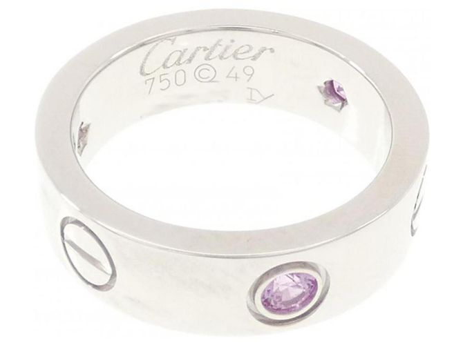 Anello Cartier Love Mezzo Zaffiro Rosa - vista 3