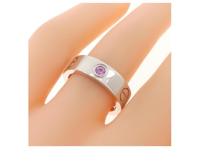 Anello Cartier Love Mezzo Zaffiro Rosa - vista 4