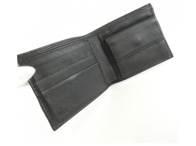 Cartera de piel Gucci Bi-Fold Negro - vista 3