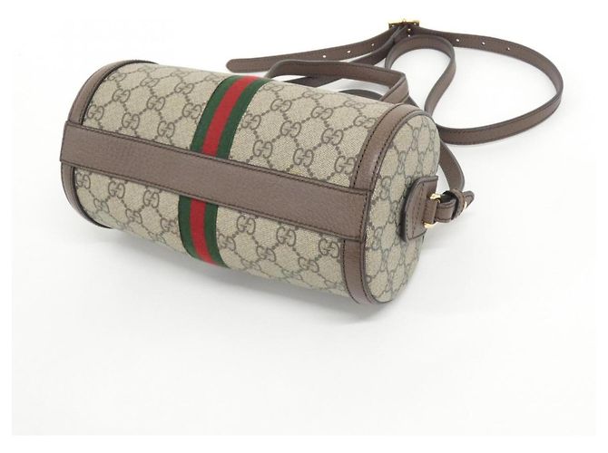 Borsa Gucci Ophidia Boston Bag Marrone Beige - vista 3