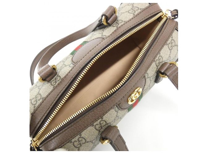 Borsa Gucci Ophidia Boston Bag Marrone Beige - vista 7