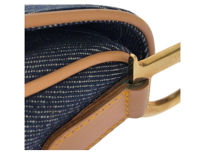 Christian Dior Saddle Schultertasche Blau Bordeaux - Ansicht 4