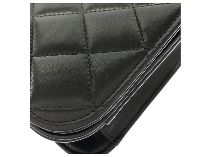 Borsa a tracolla Chanel 03568 in pelle nera Nero - vista 6