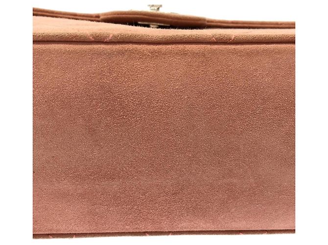Bolso de hombro Chanel de gamuza rosa - vista 4