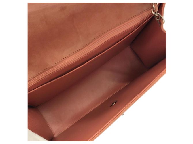 Bolso de hombro Chanel de gamuza rosa - vista 8