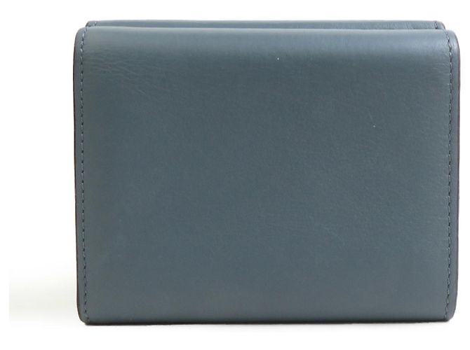 Portafoglio Tri-fold Loewe in Gray/Blue Marrone - vista 2