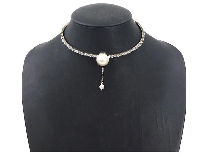 Collana Choker Miu Miu Argento Bianco - vista 10