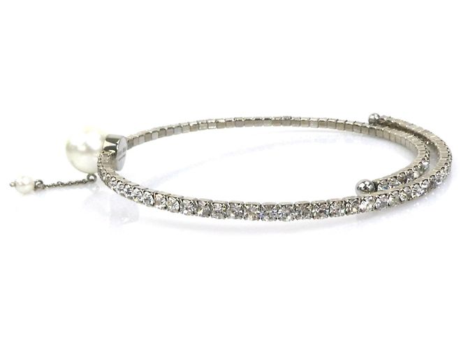 Collana Choker Miu Miu Argento Bianco - vista 4