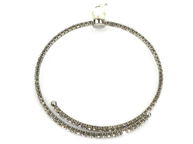 Collana Choker Miu Miu Argento Bianco - vista 5